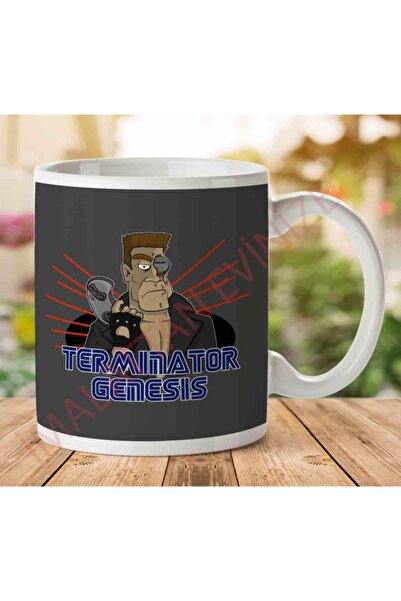 ART HEDİYE 1-2205 The Terminator Sega Genesisjpeg Two Sided Printed Mug