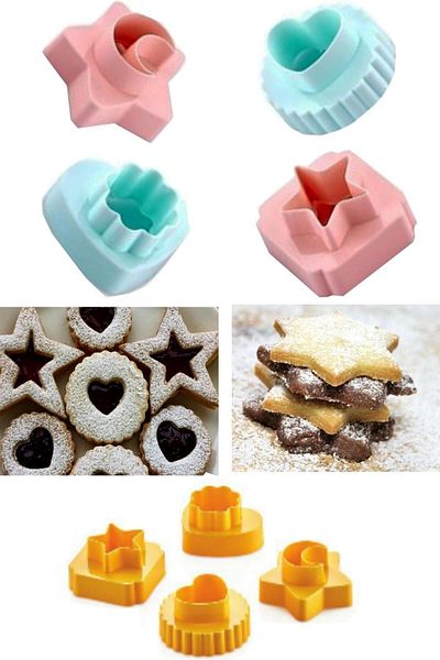 Bayev Pd-3320 Double Sided Cookie Mold 4 Pieces