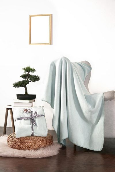 Dolce Bonita Home Pătură TV Bumbac 127x155 Basic Water Green