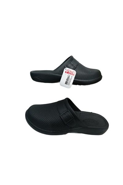 GEZER Ge193-10 Unisex Μαύρες παντόφλες μπάνιου εσωτερικού χώρου