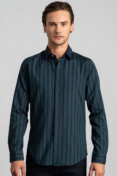Tudors Slim Fit Slim Fit ριγέ αθλητικό πουκάμισο Oxford