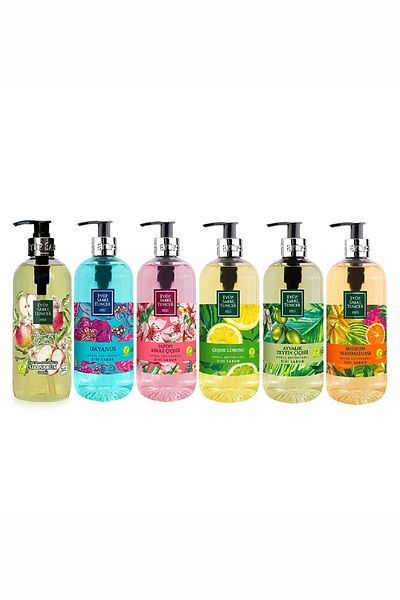 Eyüp Sabri Tuncer Ayvalık, Fountain, Japanese, Ocean, Tangerine, Apple 500 ml Soap