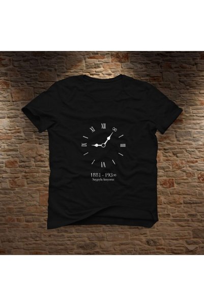 GALASHOP Atatürk Çocuk Siyah Tshirt Model 16