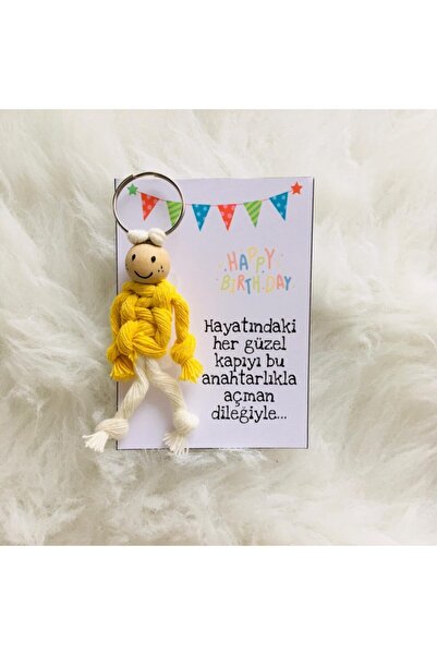 VAVEYLA TASARIM Doğumgünü Hediyelik Anahtarlık 10lu