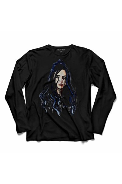 Kendim Seçtim Billie Eilish Billie Eilish Majica dugih rukava Ocean Eyes Štam...
