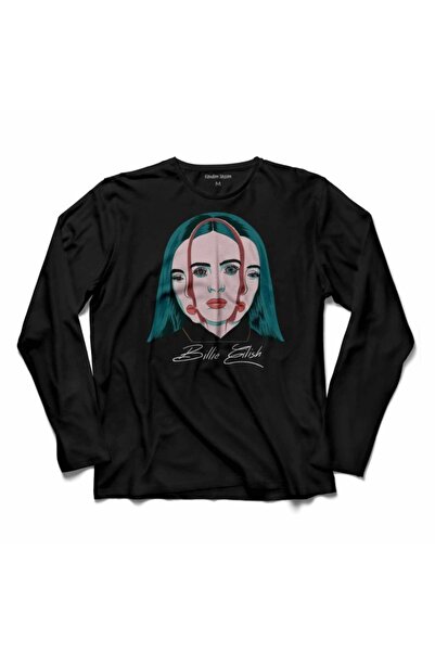 Kendim Seçtim Billie Eilish Billie Eilish Majica dugih rukava Ocean Eyes Štam...