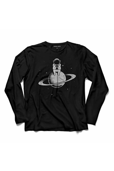 Kendim Seçtim Prstenovi Saturna Astronaut Svemir Svemir NASA Majica dugih rukava