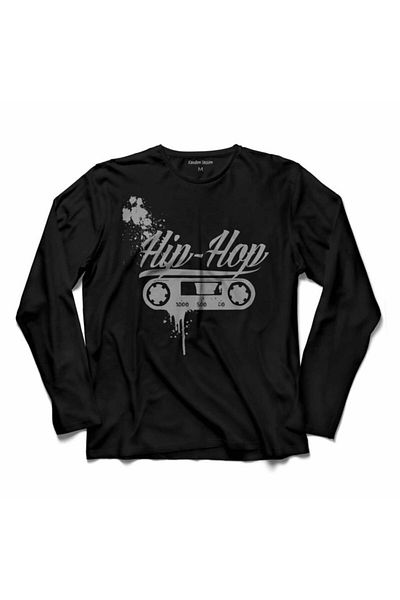 Kendim Seçtim Tricou cu mânecă lungă Dj Hip Hop Cassette Music Rap Rep Logo