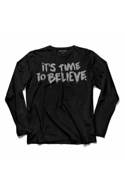 Kendim Seçtim تيشيرت بندي وآلة الحبر حان وقت الاعتقاد بأكمام طويلة