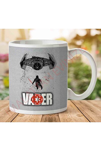 ART HEDİYE كوب Vader Tie Fighter Manga Style Star Wars مطبوع على الجانبين