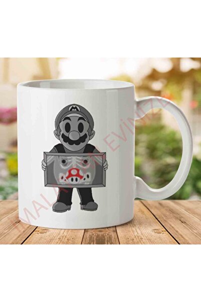 ART HEDİYE كوب سوبر ماريو X راي سوبر ماشروم مطبوع على الجانبين