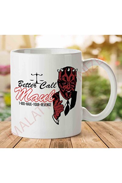 ART HEDİYE كوب مطبوع عليه وجهين من Star Wars Better Call Maul