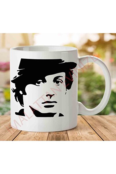 ART HEDİYE كوب روكي بالبوا أسود مطبوع على الجانبين