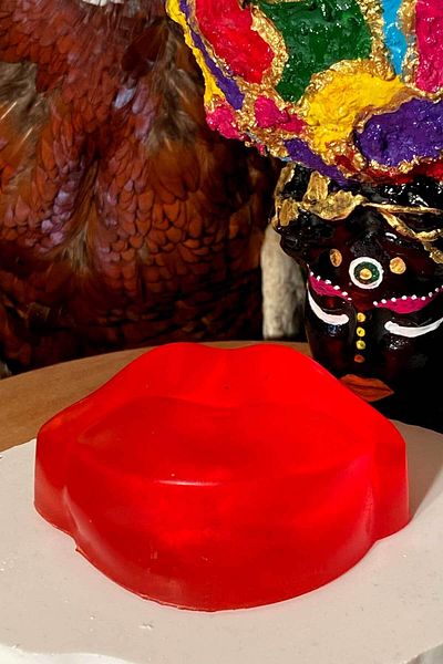 FANTASTİK SANAT ATÖLYESİ Decorative Gift Women's Lip Figure Bath Soap