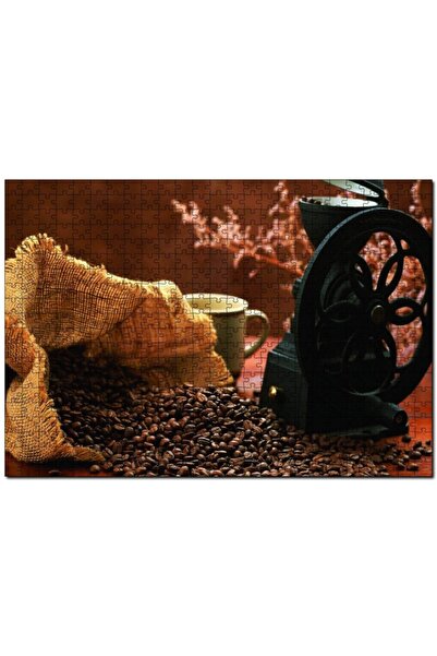 Cakapuzzle Kahve Kahve Çekme Makinesı 120 Parça Puzzle Yapboz Mdf (ahşap)