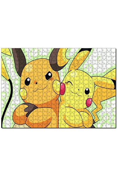 Cakapuzzle Pokemon Pikachu Ve Raichu Görseli 120 Parça Puzzle Yapboz Mdf (ahşap)