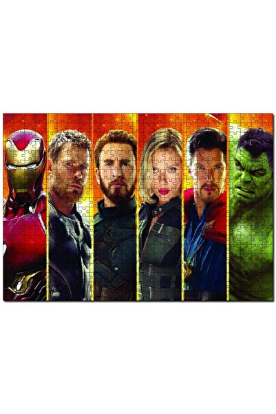 Cakapuzzle Iron Man Thor Captain America Widow Strange Hulk 1000 Parça Puzzle...