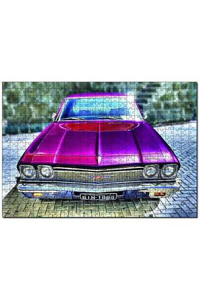 Cakapuzzle Classic Chevrolet Chevelle Illustrated 500 Piece Puzzle Jigsaw Puzzle Mdf (wood)