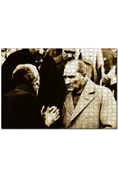 Cakapuzzle أتاتورك الاستماع 255 قطعة لغز الصور المقطوعة Mdf (خشب)