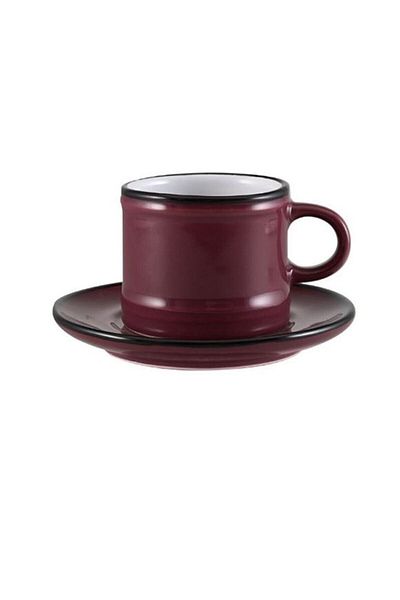 Paşabahçe Single Dried Rose Turkish Coffee Set
