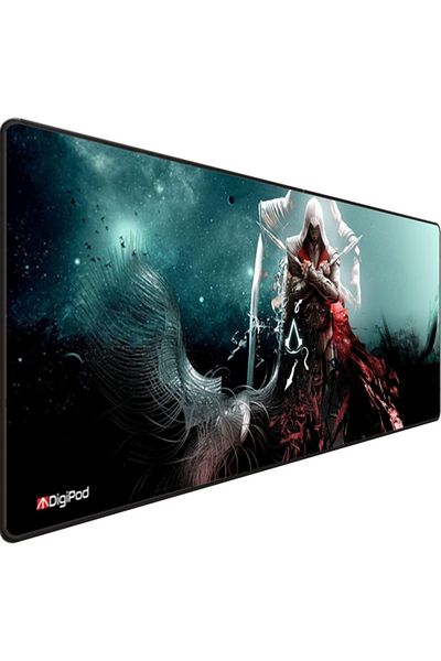 Digipod لوحة ماوس ألعاب مقاس 90x40 Xxl لوحة ماوس ألعاب كبيرة بقاعدة مضادة للانزلاق بسُمك 4 مم