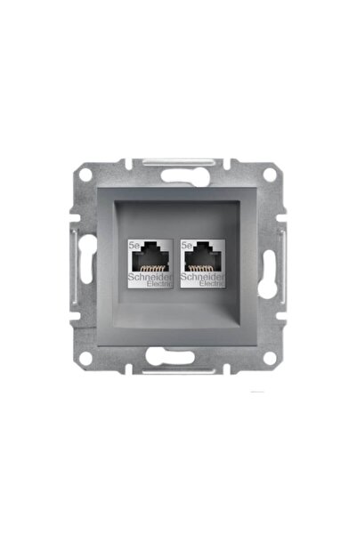 SCHNEIDER Eph4400162 Ikili Rj45 Cat5e Utp Çelik Data Prizi