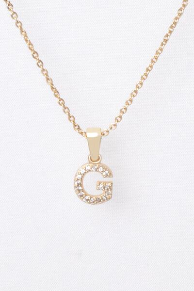 Sortie Aksesuar Zirkon Harf Kolye 001 G