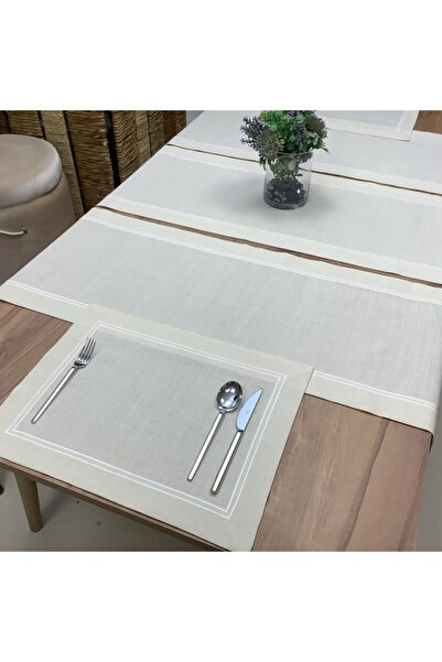 OYA home Çift Pikolu Runner & Amerıkan Servis Set -5 Parça