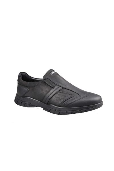 MARCOMEN 14092 Ανδρικά παπούτσια casual από καθαρό δέρμα μαύρο Nubuck