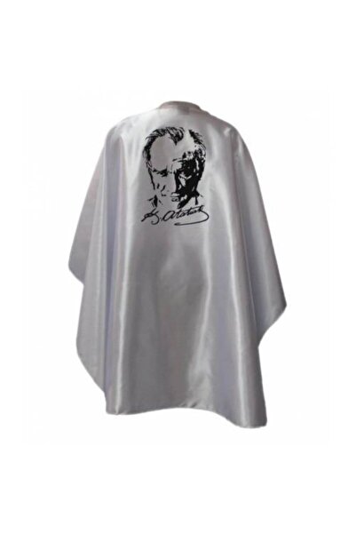 PAZARSEN Ataturk εμπριμέ λευκό Denbu Textile Cape