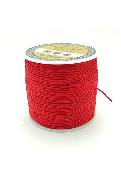 kraltespih Parachute Rope (Red Color) 100 Meters Parachute Macrame Rope 0,8mm