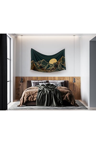 LUNAE LUMEN Golden Mountain Tapestry Duvar Örtüsü