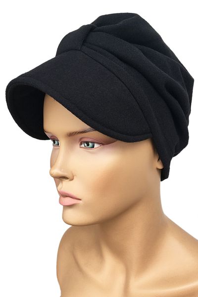 Vera Bonnet Ready Turban Alya Bonnet με μαύρο πλεκτό καπέλο Winter Hijab Bonnet
