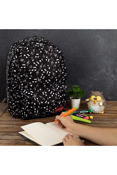 Herşey Nota Note Pattern Backpack