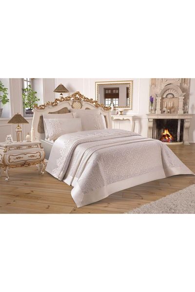 Tvet French Laced Diana Pique Set Cream