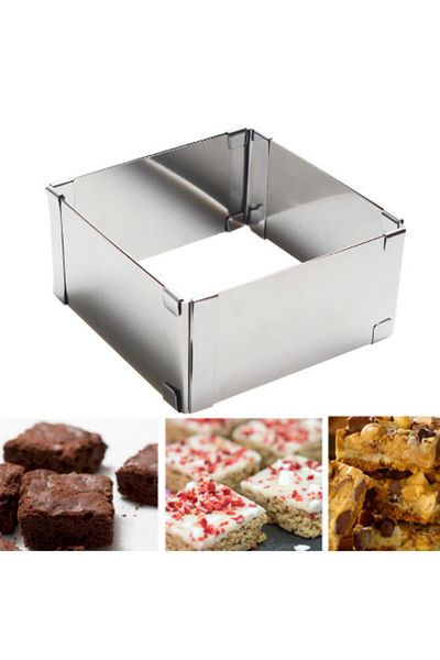Nar kalıp Square Adjustable Cake Mold 15cm-30cm Depth10cm