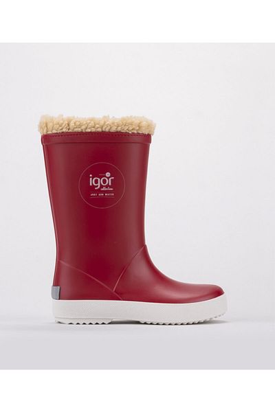 IGOR W10207 Igor005 Splash Nautico Borreguito /rojo حذاء فروي أحمر للجنسين