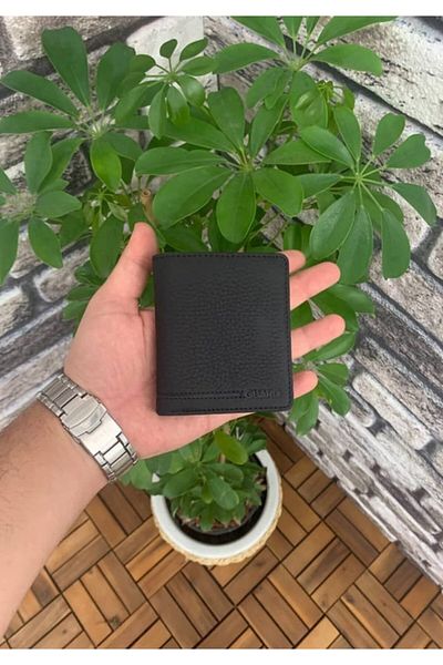 GUARD Matte Black Men's Wallet with Medium Double Python and Coin Compartment