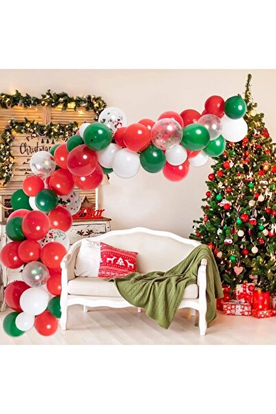 Deniz Party Store Yılbaşı Yeni Yıl Balon Zincir Seti 5 Metre 72 Parça