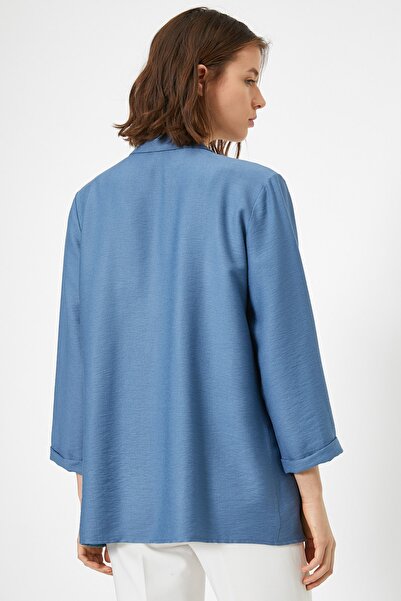 Koton Női kék, laza szabású kimonó