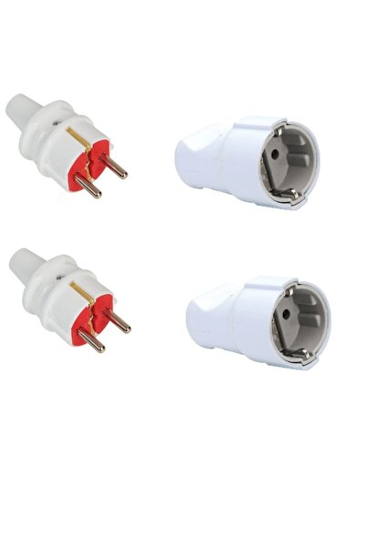 VİKO El-bi Topraklı Erkek Fiş 2 Adet Topraklı Dişi Fiş 2 Adet