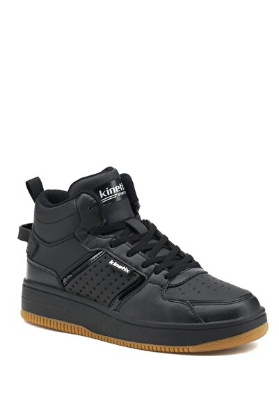 Kinetix Enner Pu Hi W 1pr Μαύρο Γυναικείο Sneaker Γεια