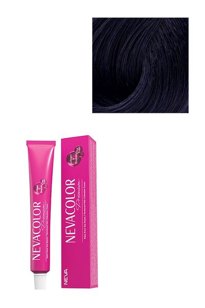 Neva Color Premium Kalıcı Saç Boyası 1.1 - Mavi Siyah