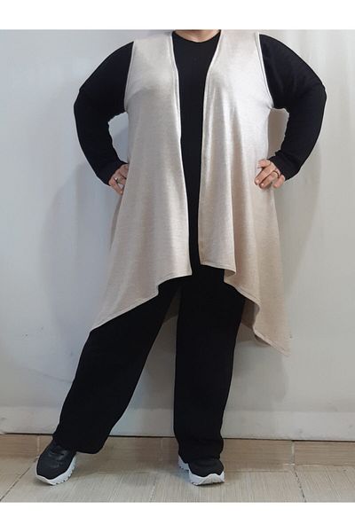 Mertcan Butik Casual Cream Molina Knitwear Vest