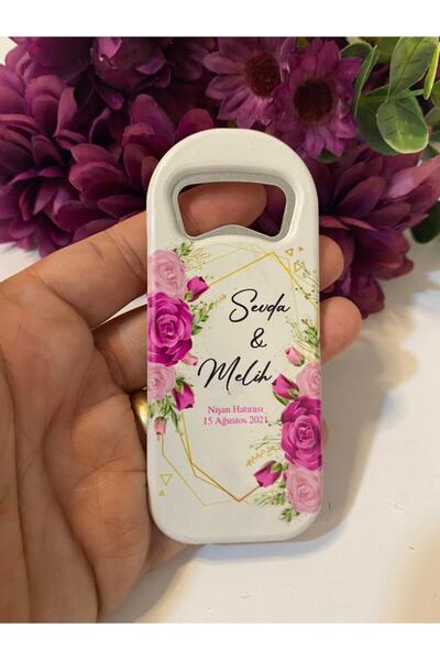 Motif Aksesuar 50 Adet Düğün Nişan Söz Nikah Mevlüd Hediyesi - Hediyelik Magn...