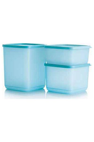 Tupperware Cubic Storage Set 1.8Lt, 1Lt and 650 ml