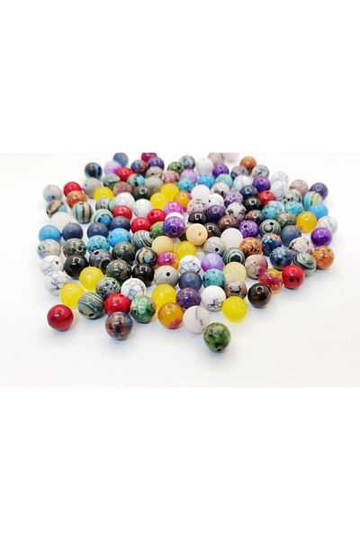 yiğit aksesuar Mixed Natural Stone 8 Mm 20 Pieces