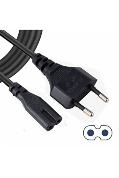 Class Elektrik Fişi 1,5 Metre 220 Volt Işıldak Traş Makinesi Şarj Kablosu Power Güç Kablosu