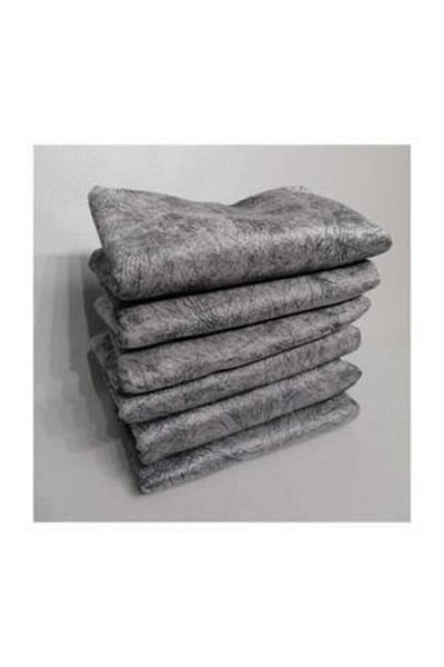 İpeksoft Sponge Sofa Sofa Bed Cover with Vein Pattern and Glossy Gray