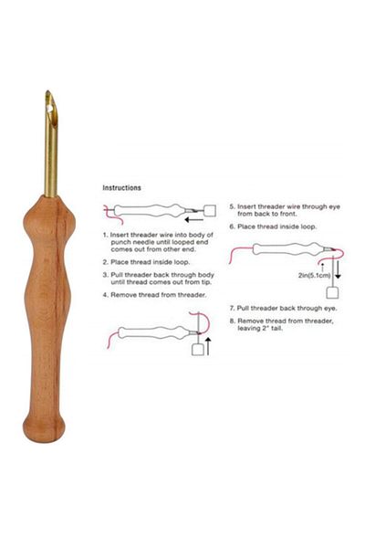 Skc Thick Tip Wooden Punch Needle
